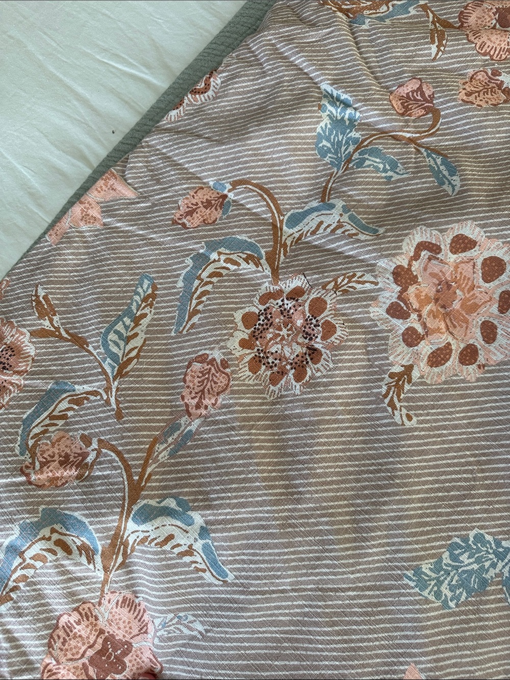 West Elm King Duvet Floral Print